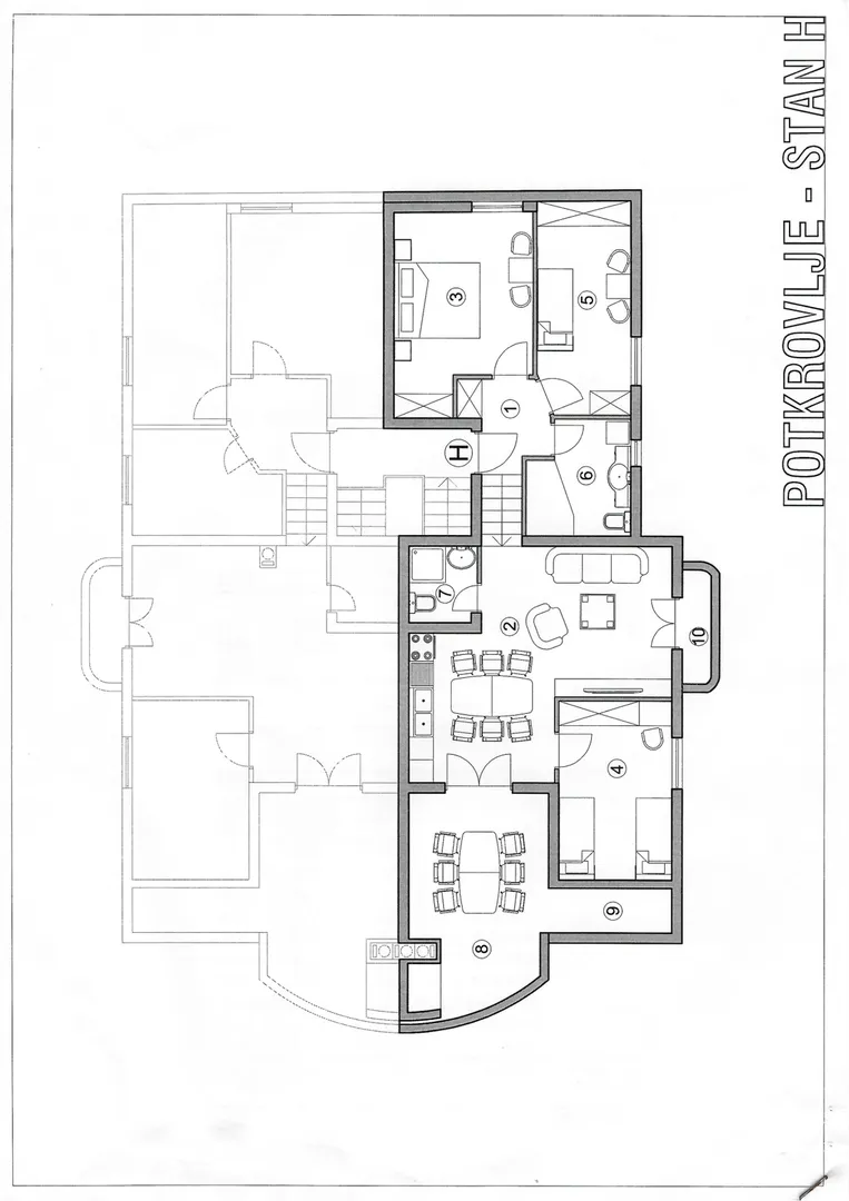 luksuzni apartman - 1. red do mora - slika 25