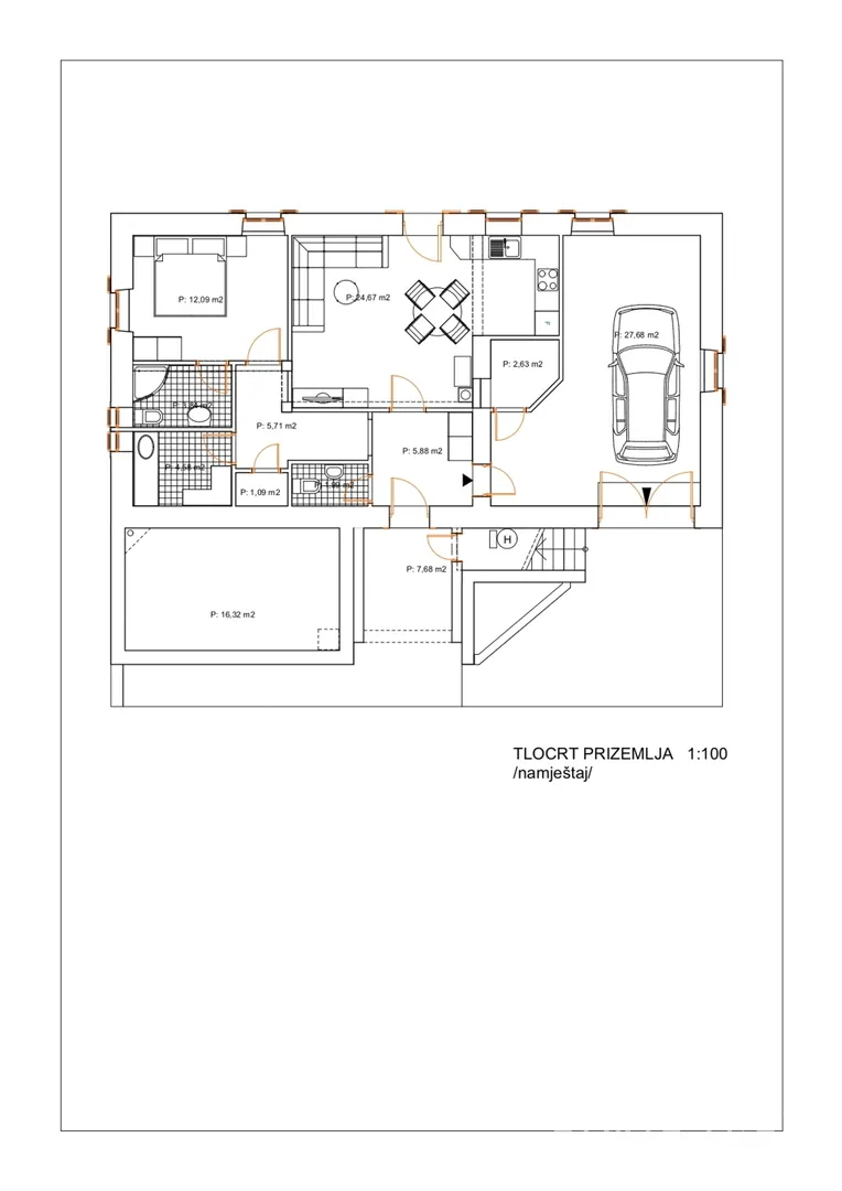 kuća s 3 apartmana i velikom okućnicom - poljana, ugljan - slika 31