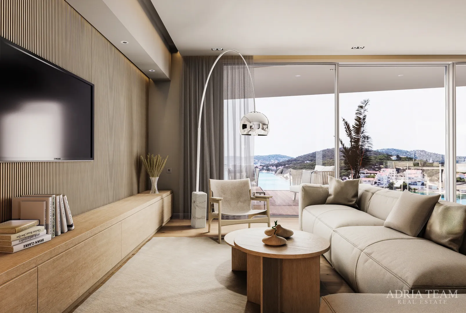 apartmani u vili na brežuljku, pogled na more - rogoznica - slika 9
