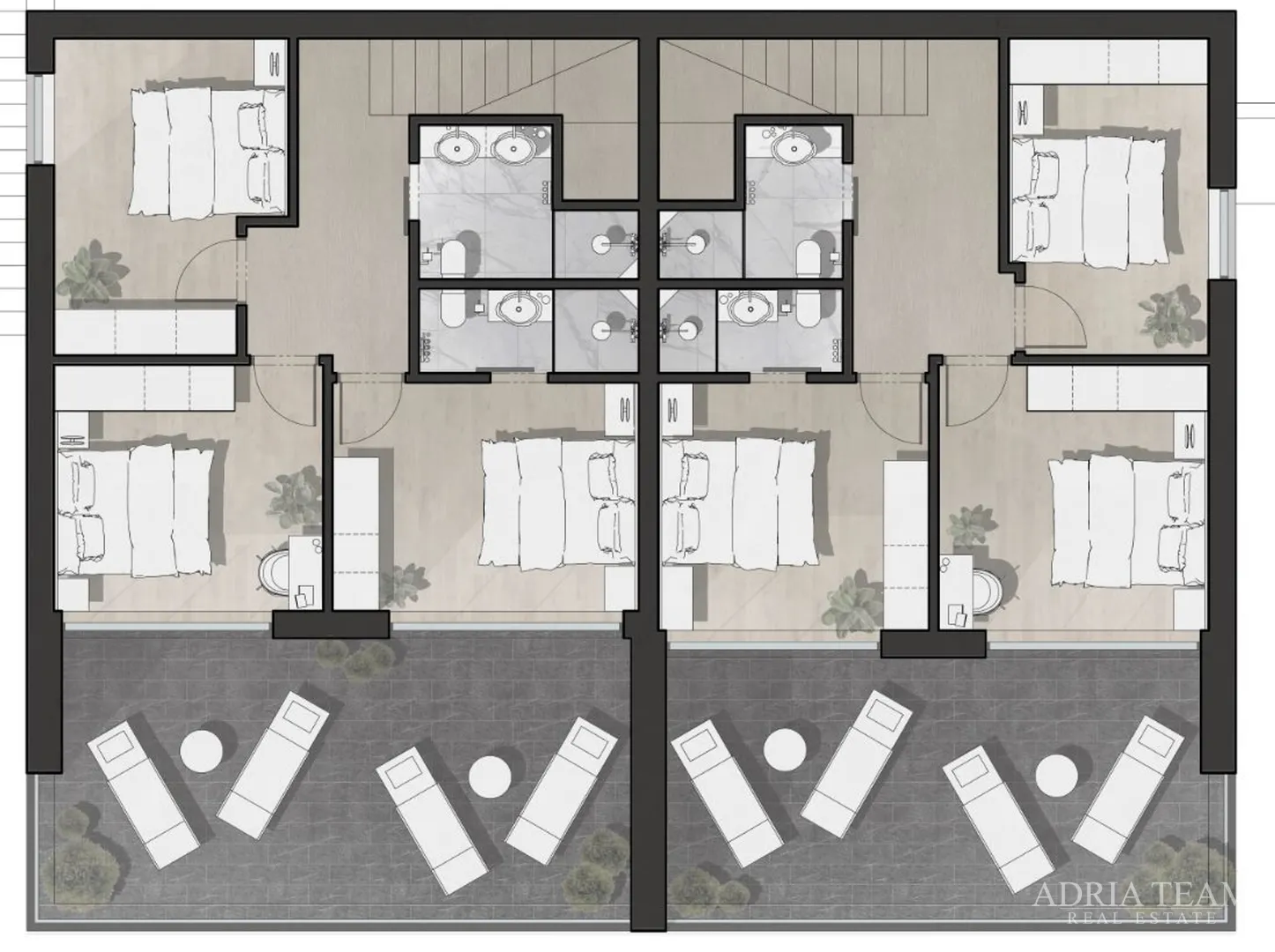 apartmani, prvi red do mora, novogradnja - drage - slika 17