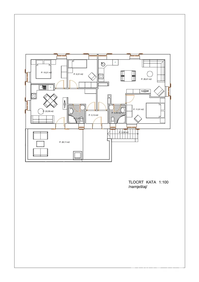 kuća s 3 apartmana i velikom okućnicom - poljana, ugljan - slika 32