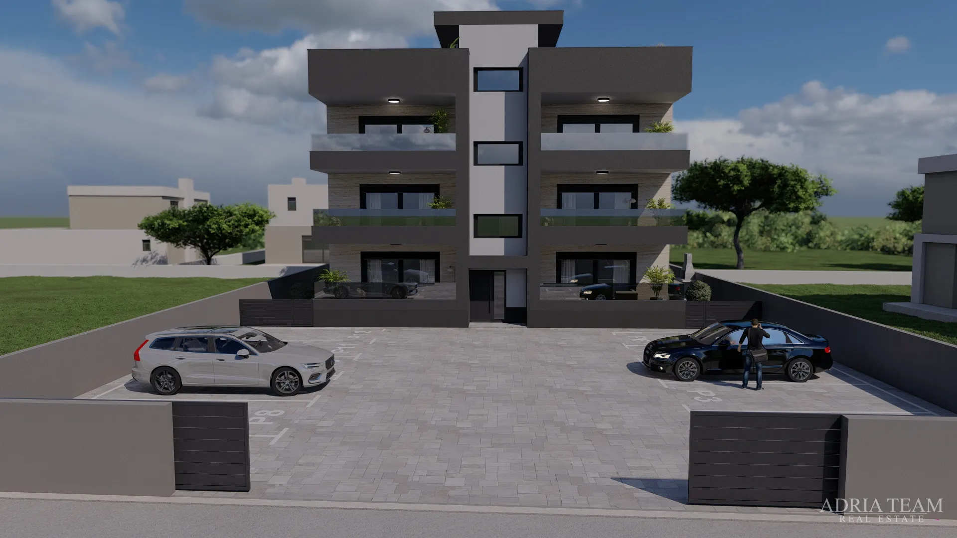 apartmani udaljeni 300 m od plaže, novogradnja, pogled na more - privlaka - slika 11