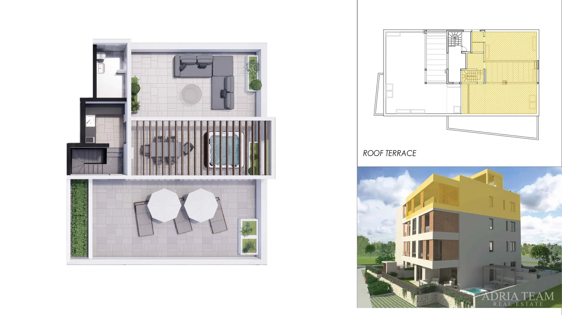 penthouse s krovnim terasama u stambenoj zgradi, novogradnja - vitrenjak, zadar - slika 55