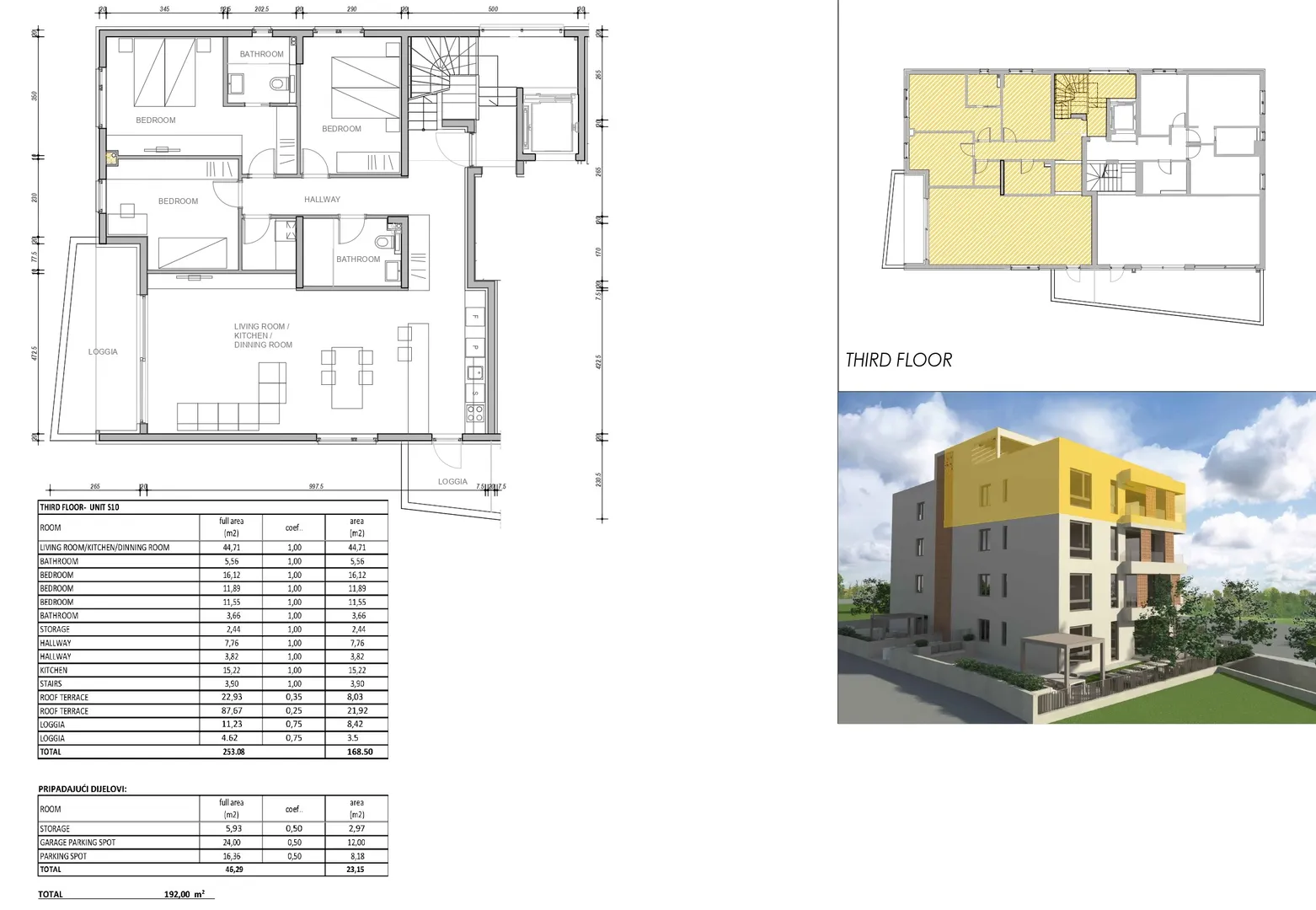 penthouse s krovnim terasama u stambenoj zgradi, novogradnja - vitrenjak, zadar - slika 48