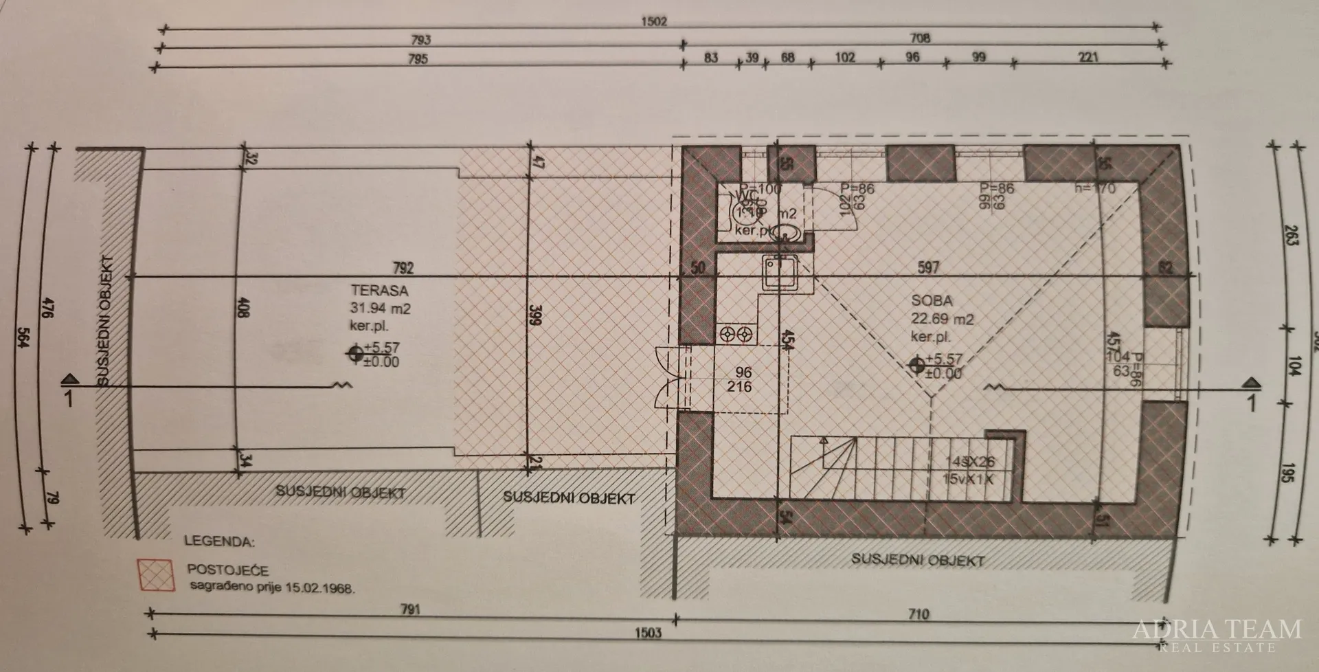 kuća u nizu s apartmanom i poslovnim prostorom, izvrsna lokacija i investicija - pirovac, centar - slika 47