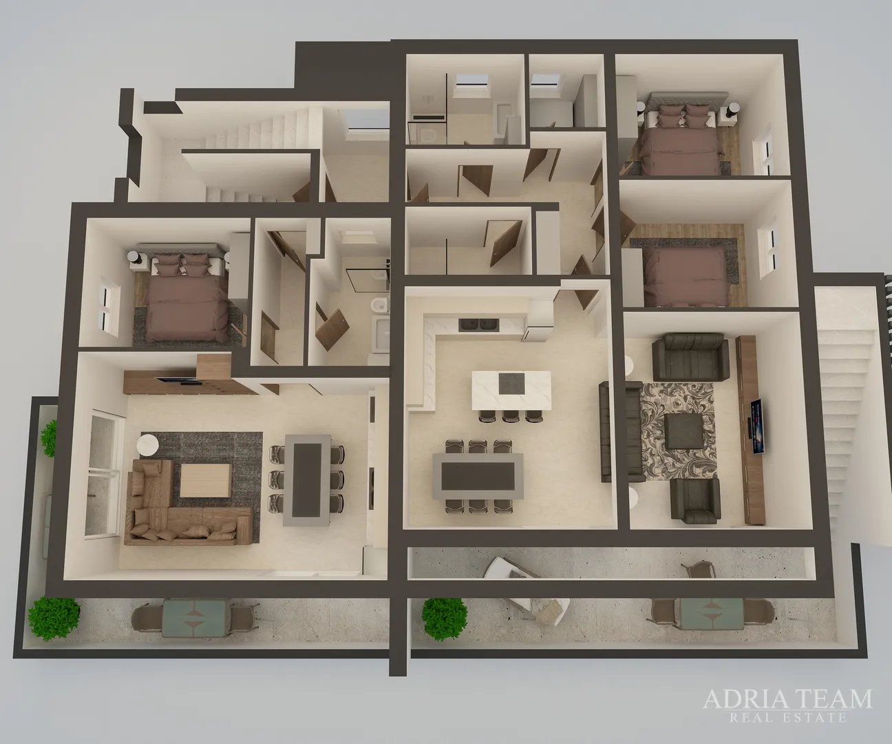 apartmani u novogradnji s pogledom na more i gratis parkingom - sukošan - slika 86