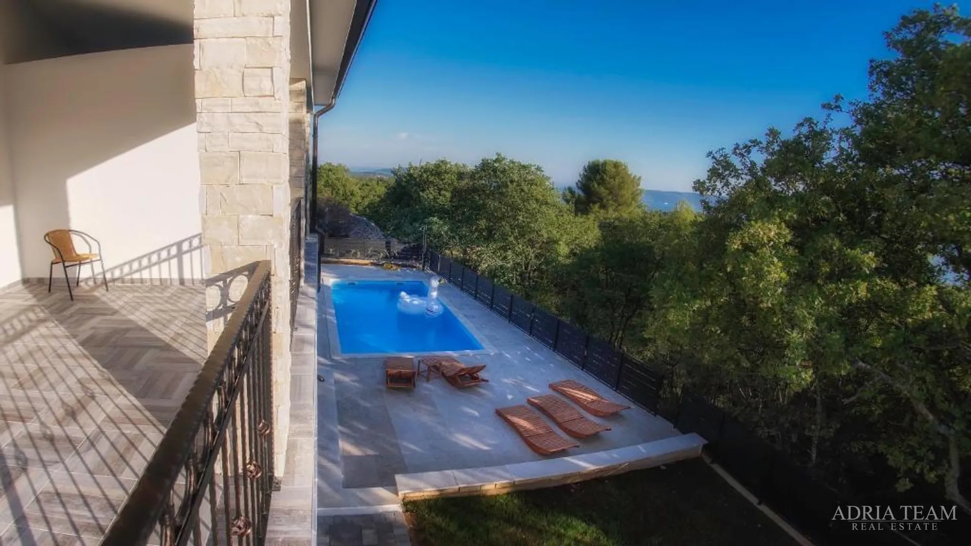 luksuzna kamena vila s pogledom na more - linardići, krk - slika 31