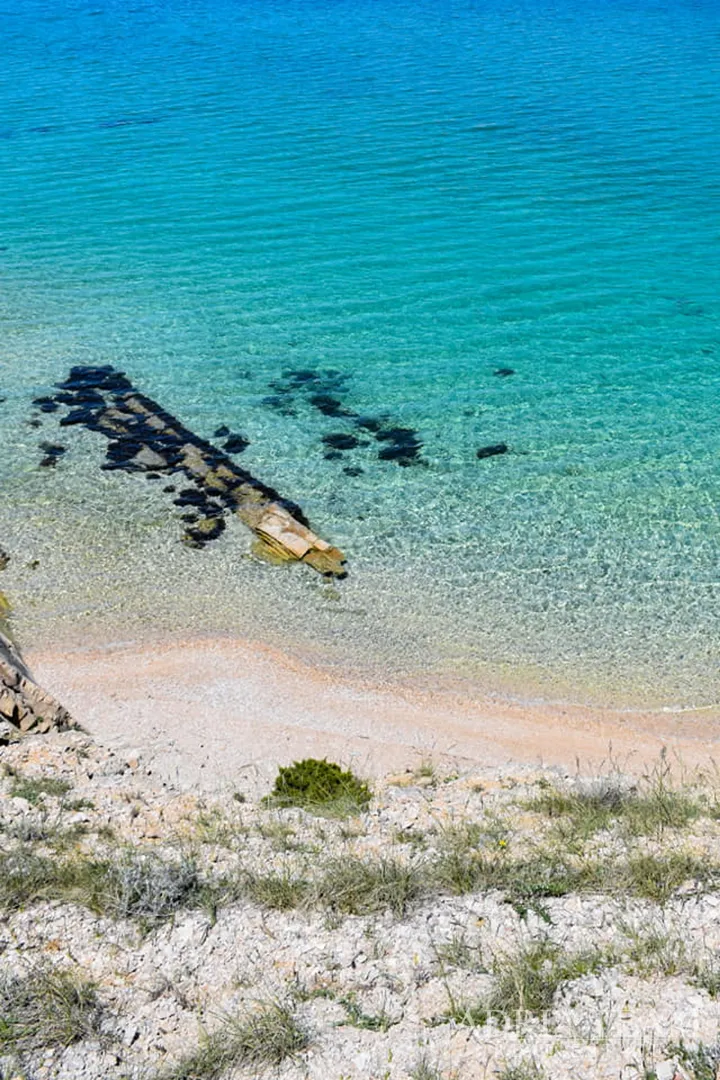 građevinsko zemljište s pogledom na more, 200 m od mora, pag - slika 10