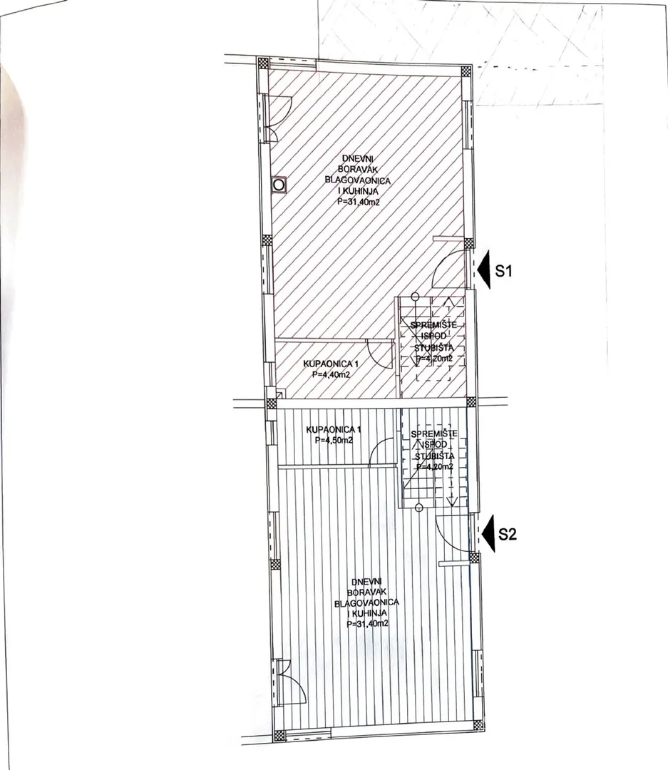 troetažni apartman u stambenoj zgradi - vrsi - slika 42