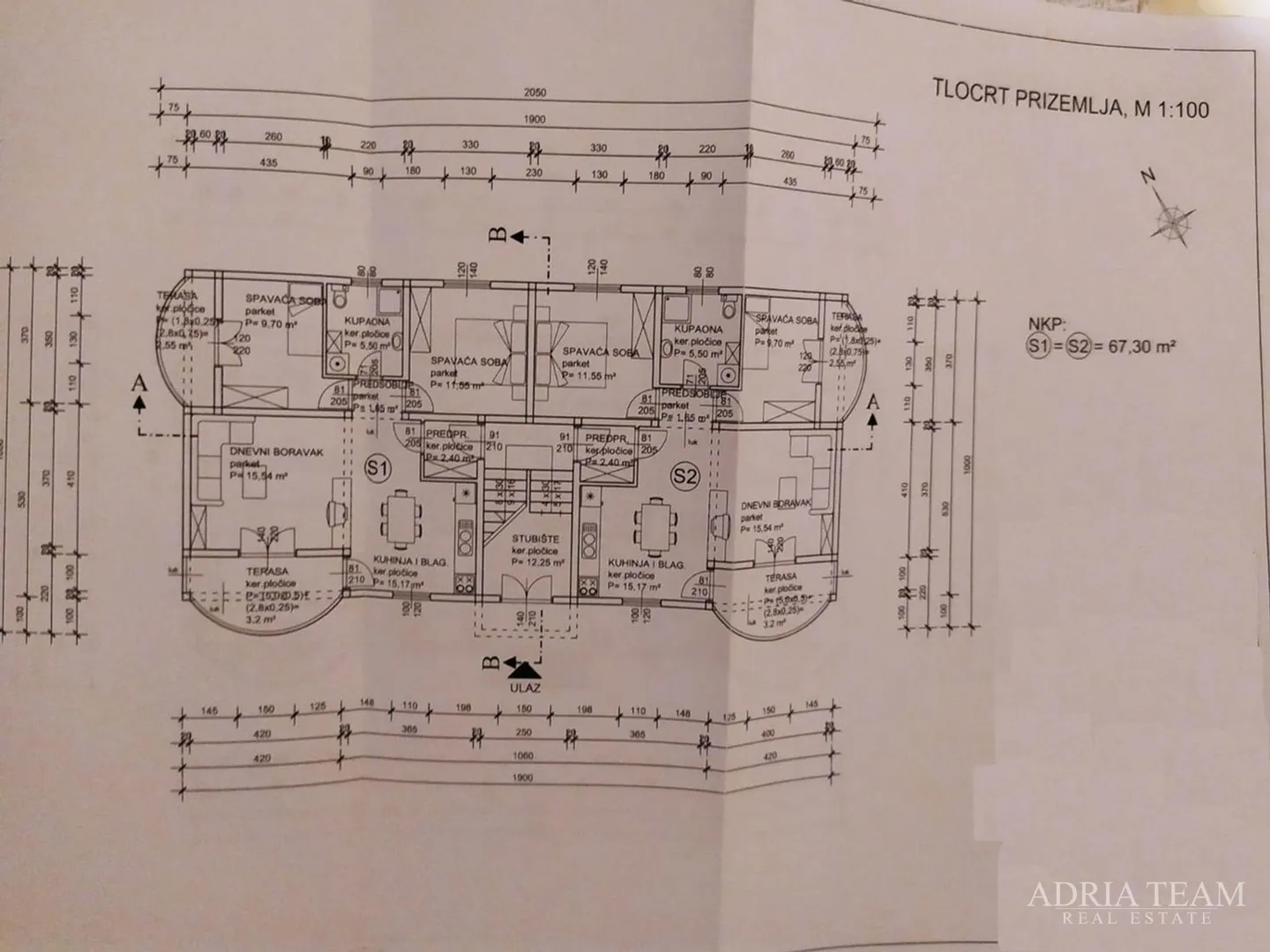 akcija!!! građevinsko zemljiše s projektom! 500 m od mora, jasenice - maslenica - slika 7