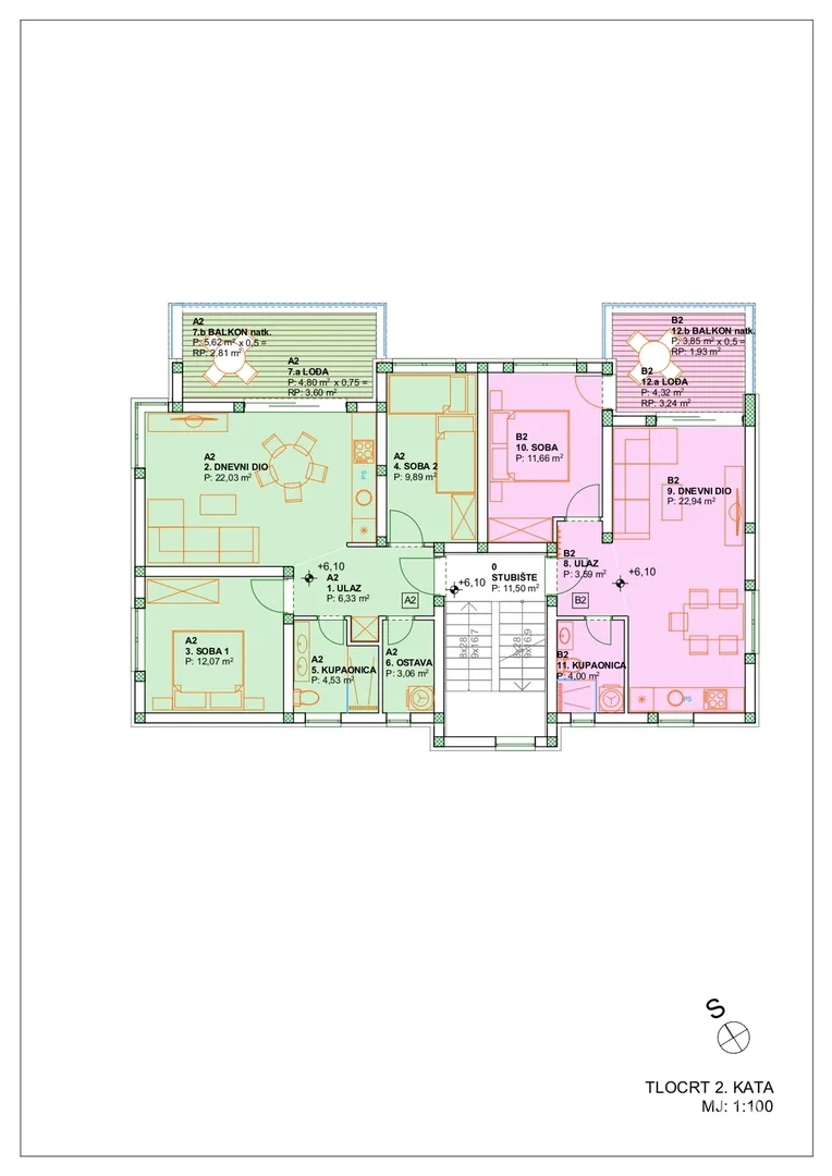 apartmani u stambenoj zgradi u novogradnji, prekrasan pogled, 45 m od mora - vinjerac - slika 35