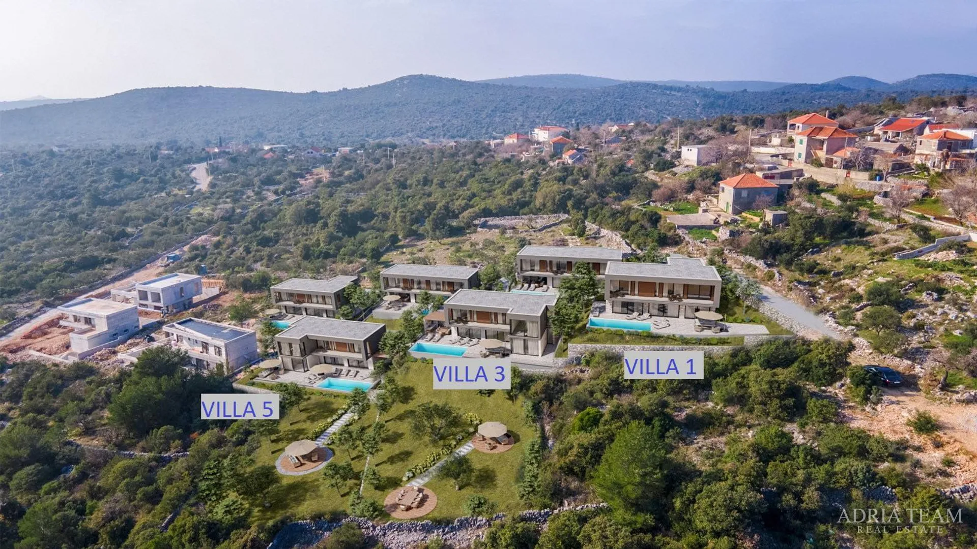 luksuzne vile s otvorenim pogledom na more, vinišće - marina - slika 38
