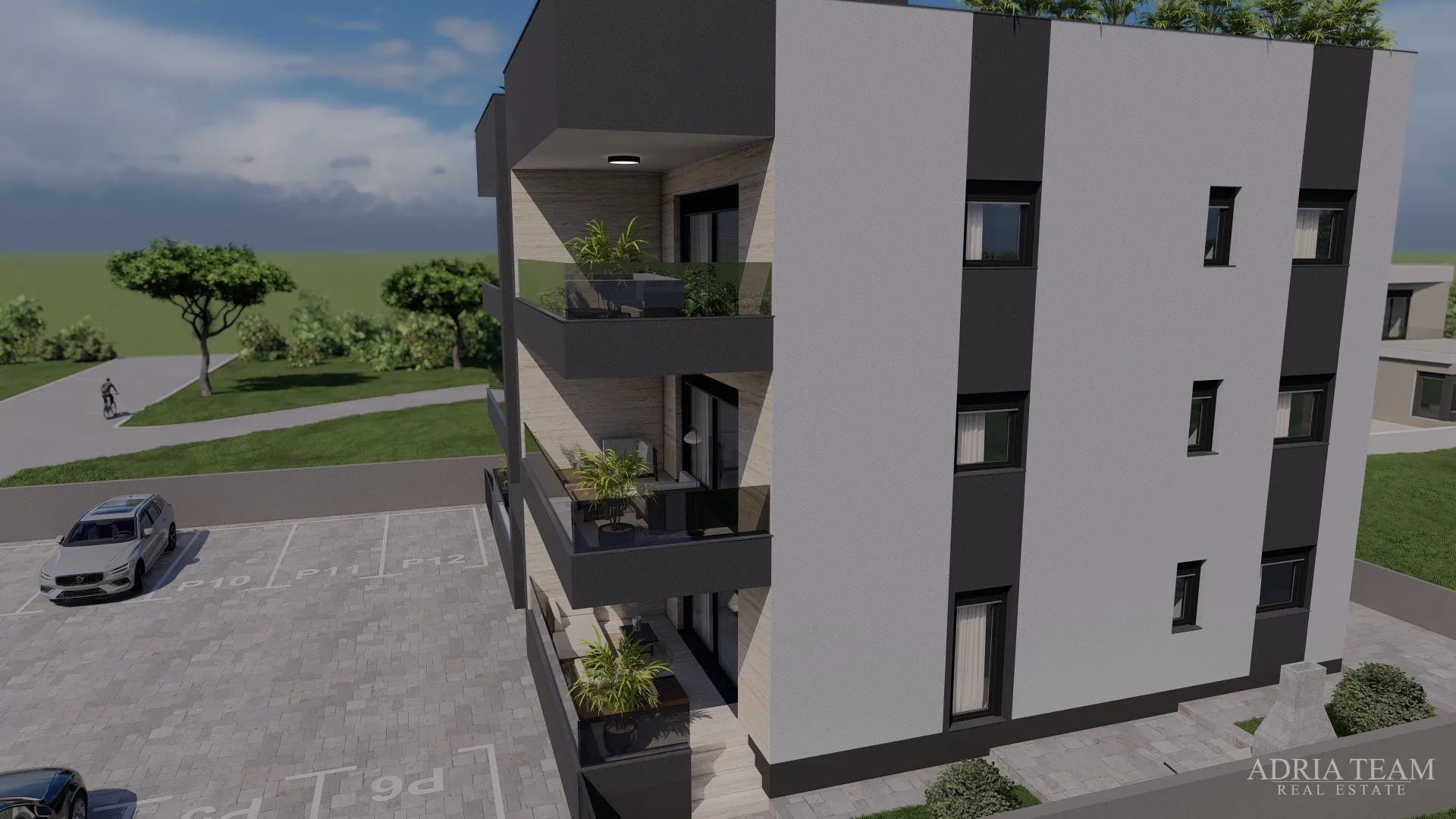 apartmani udaljeni 300 m od plaže, novogradnja, pogled na more - privlaka - slika 15