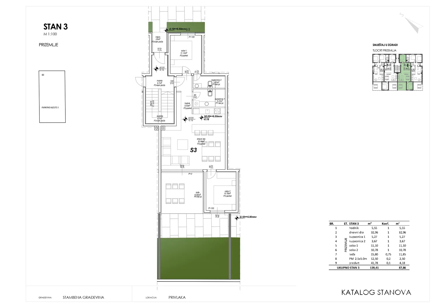 jednoetažni i višeetažni apartmani u stambenoj zgradi, novogradnja, 150 m od mora - privlaka - slika 19