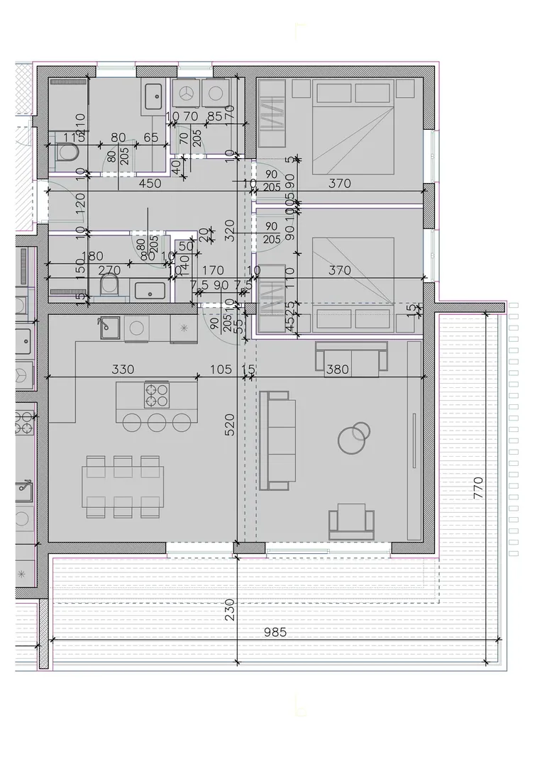 apartmani u novogradnji s pogledom na more i gratis parkingom - sukošan - slika 79