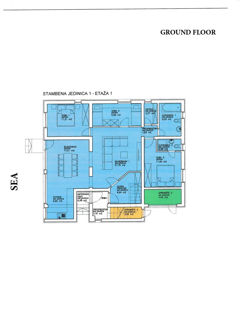 apartmani prvi red do mora, vir - zadar - slika 30