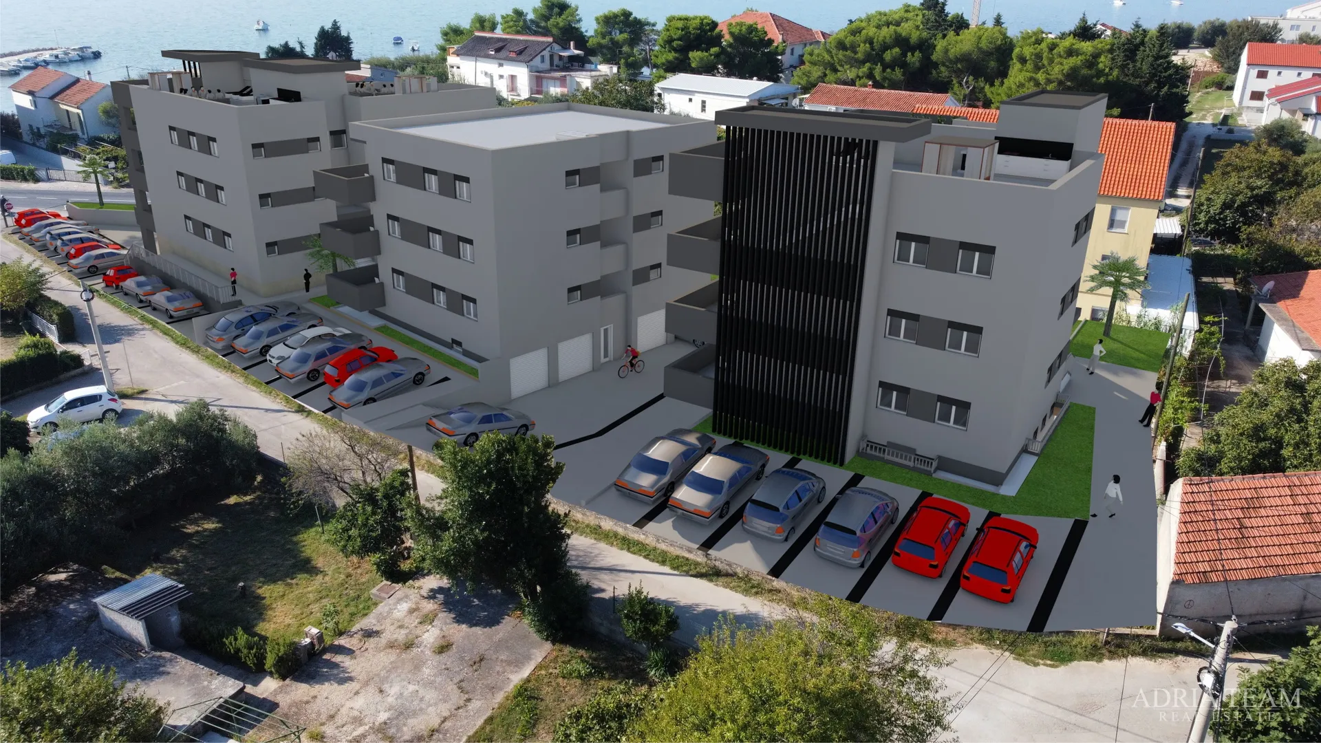 apartmani u novogradnji s pogledom na more i gratis parkingom - sukošan - slika 9