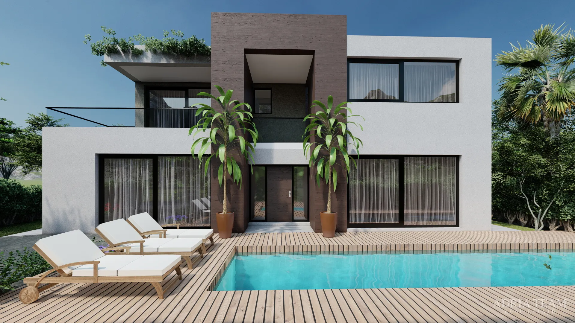 moderna vila udaljena 150 m od mora, novogradnja - privlaka - slika 12