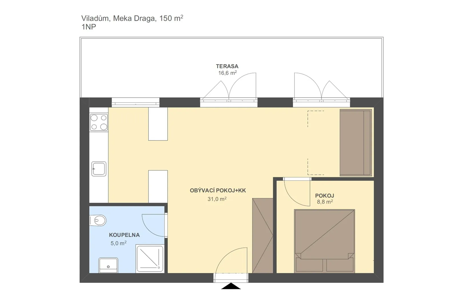 preuređena apartmanska kuća s mogućnošću poslovne namjene, prvi red do mora - meka draga - slika 22