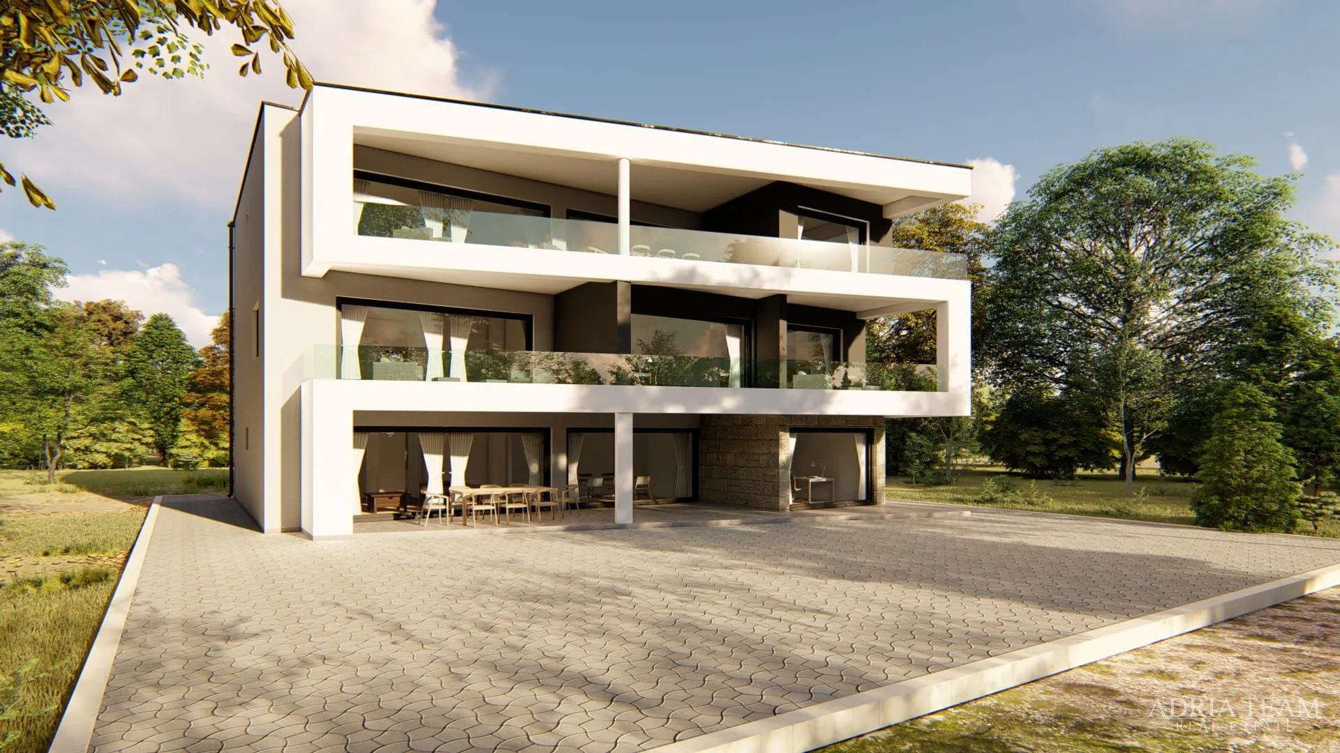 apartmani, novogradnja, prvi red do mora - vir, južna strana, centar - slika 2