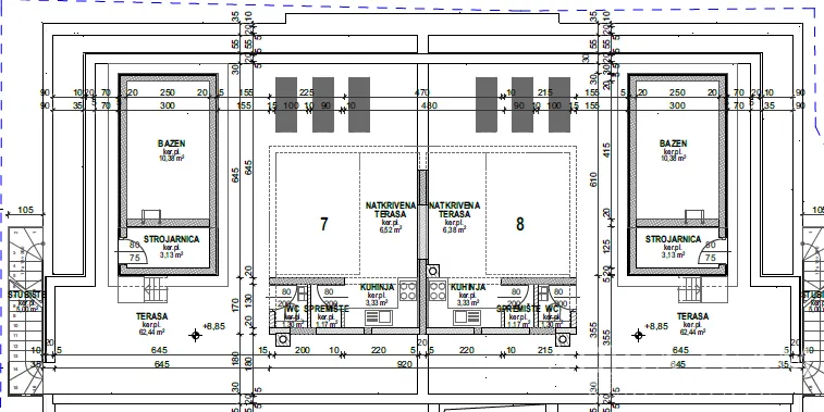 novogradnja – apartmani u povljani (otok pag) | 800 m od mora - slika 12