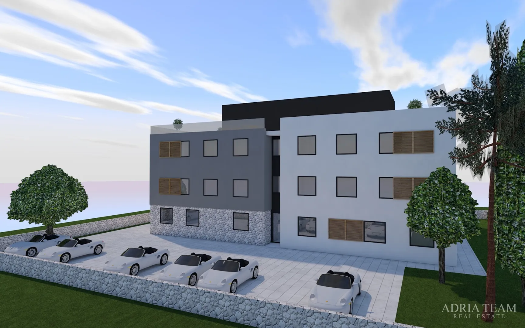 jednoetažni i višeetažni apartmani u stambenoj zgradi, novogradnja, 150 m od mora - privlaka - slika 5