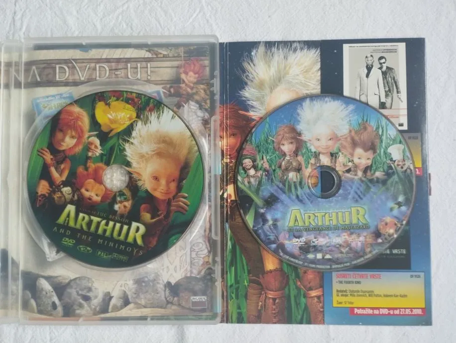 arthur u zemlji minimoya, arthur i maltazardova osveta dvdi - slika 2