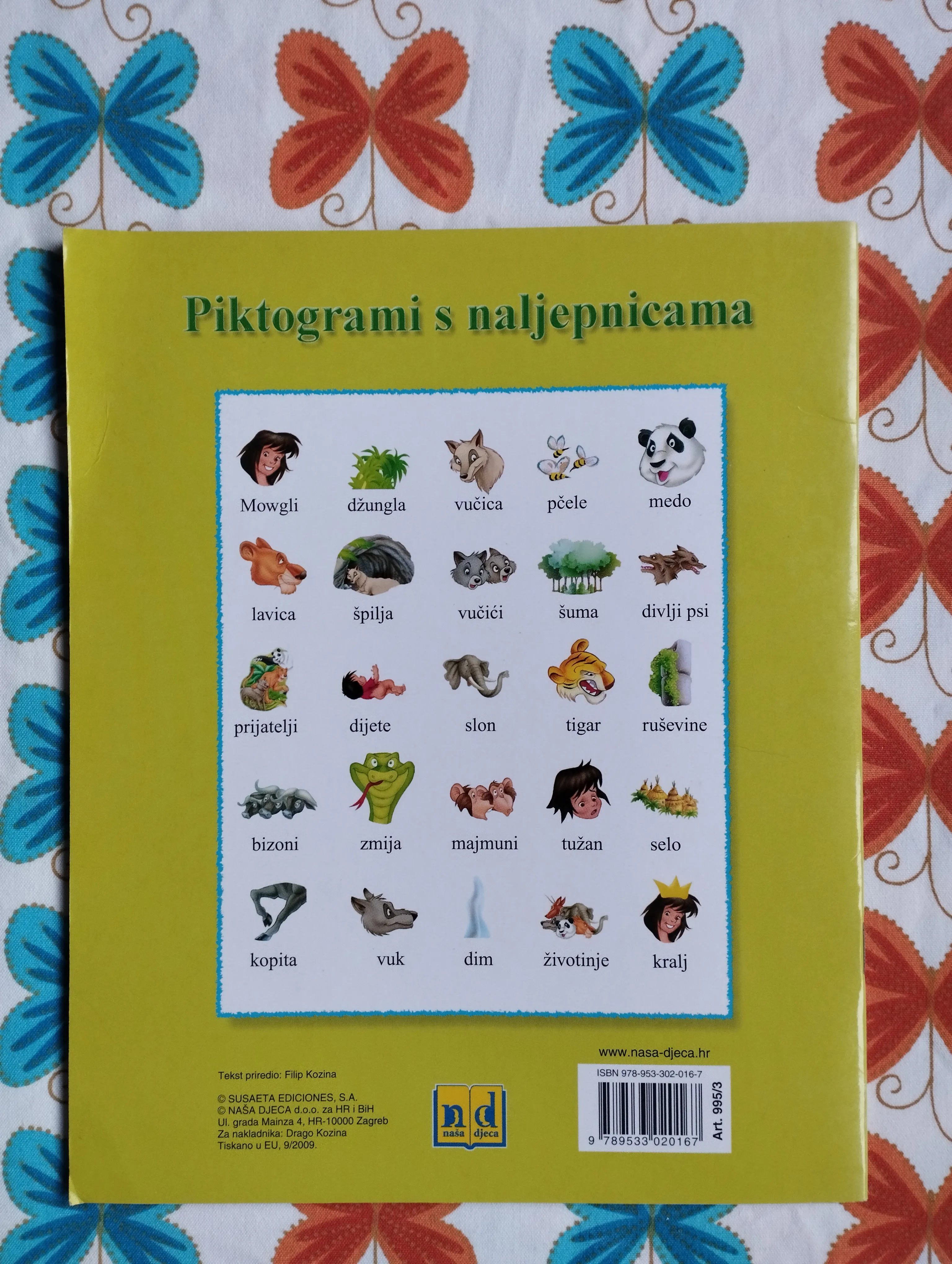 piktogrami s naljepnicama - knjiga o džungli - slika 2