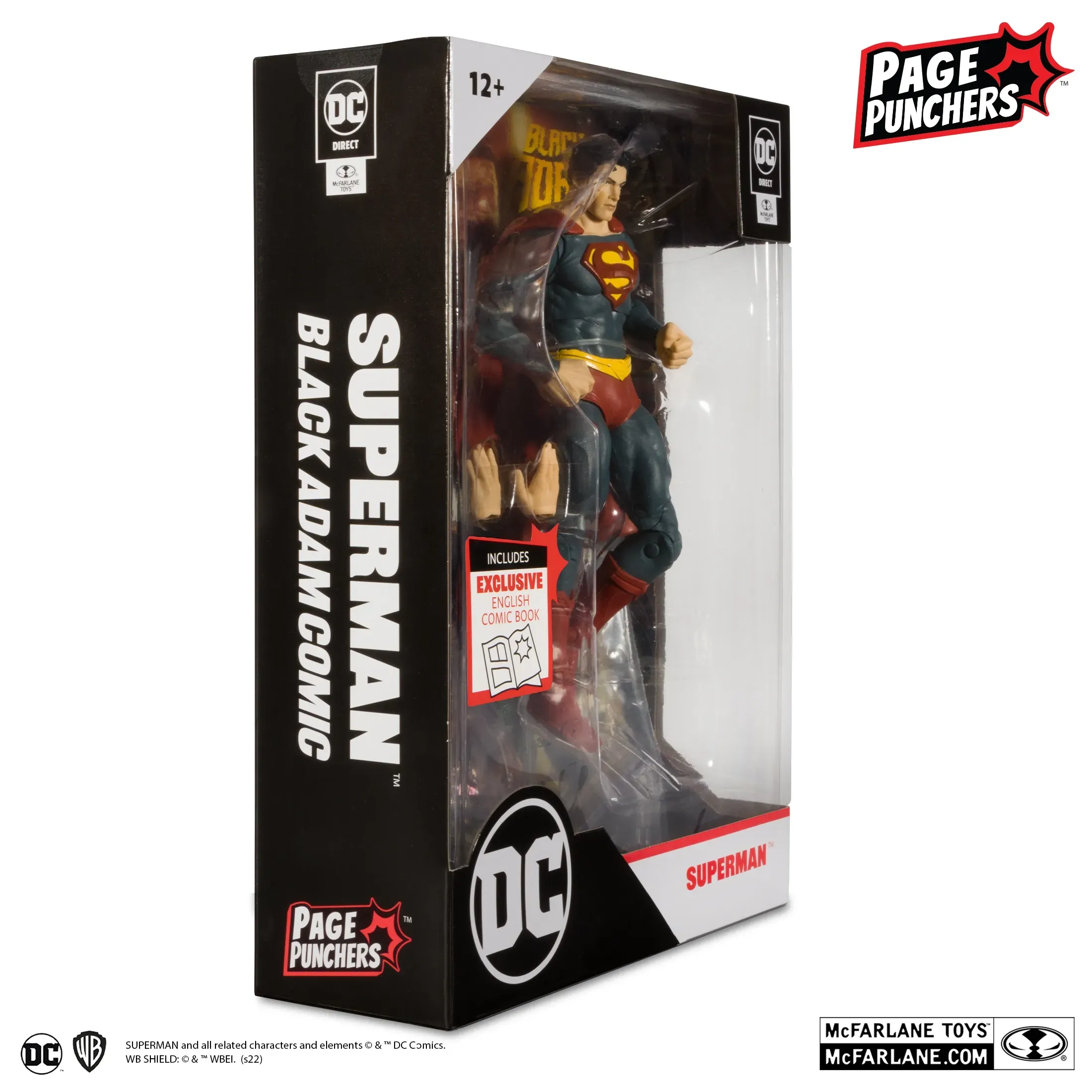 dc comics black adam strip + superman figura, 17cm - slika 12