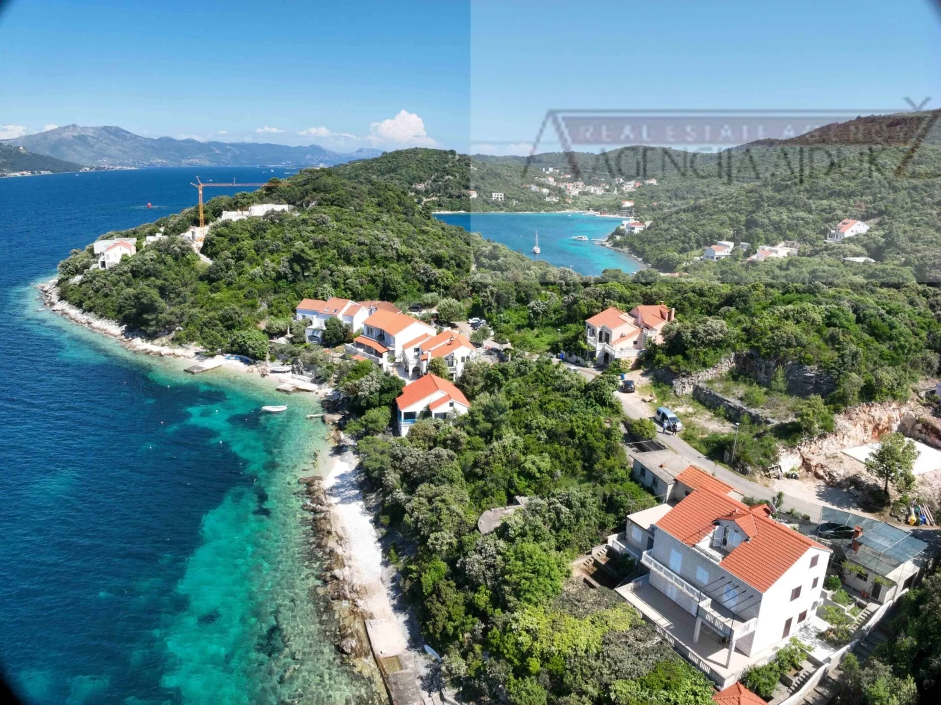 korčula žrnovo građevinsko zemljište 582 m2 + dozvola - 40m od mora! - slika 2