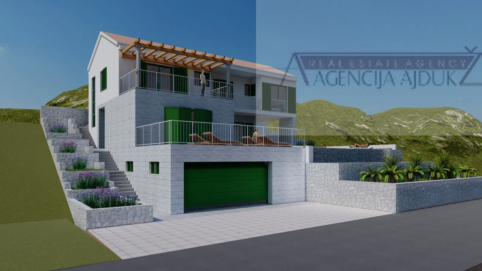 korčula žrnovo građevinsko zemljište 582 m2 + dozvola - 40m od mora! - slika 4
