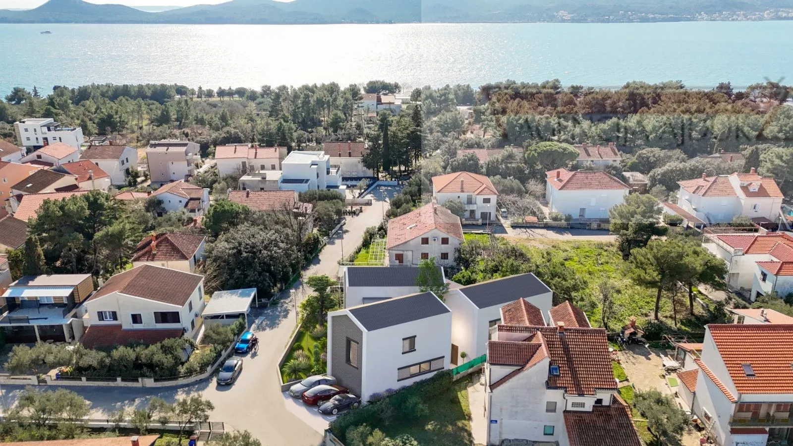 biograd na moru građevinsko zemljište 756 m2 dozvola za 3 stana - novo - slika 2