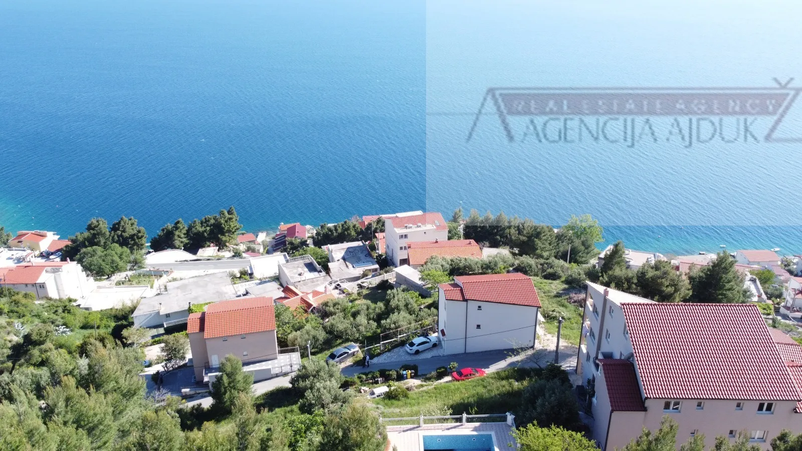 omiš čelina 498 m2 građevinsko zemljište - otvoren pogled na more - slika 3
