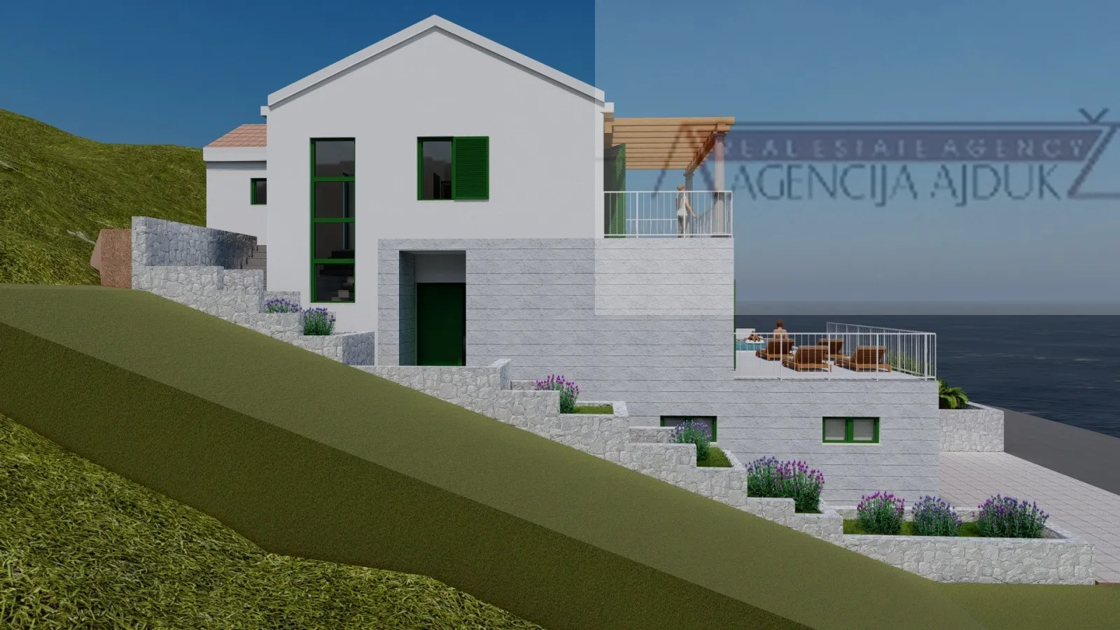korčula žrnovo građevinsko zemljište 582 m2 + dozvola - 40m od mora! - slika 5
