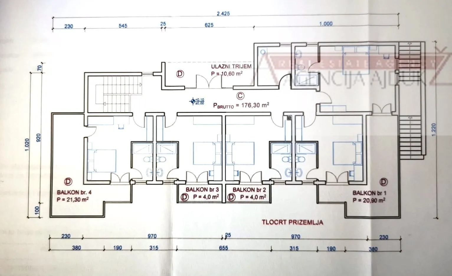 imotski vila (roh-bau) 390 m2 vrhunska lokacija - ekskluziva - slika 14