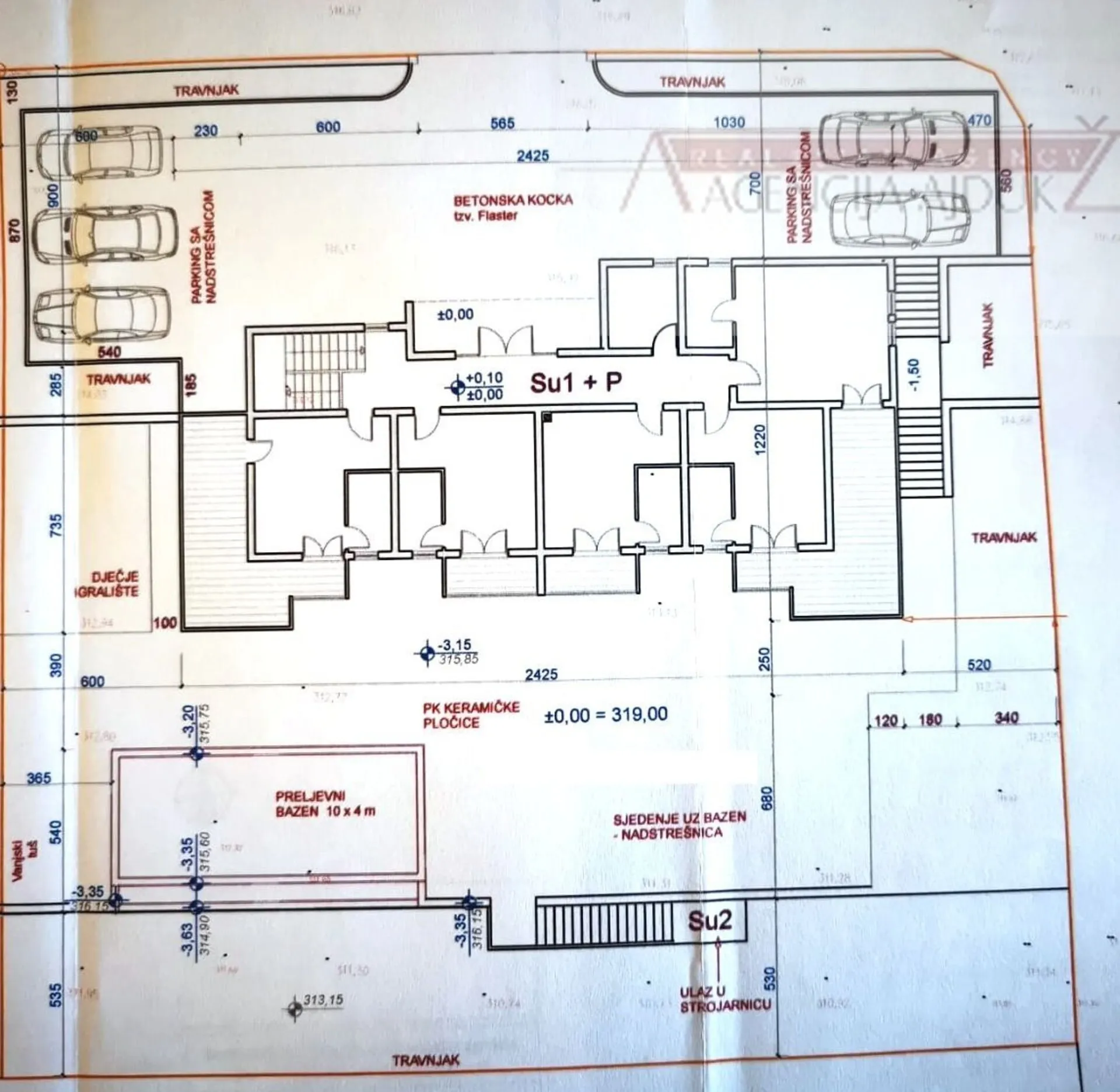 imotski vila (roh-bau) 390 m2 vrhunska lokacija - ekskluziva - slika 15