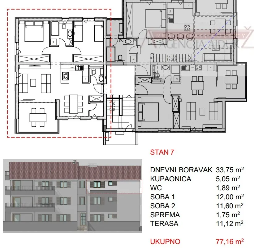 hvar vrboska novogradnja 79,16 m2 dvosoban - novo - ekskluzivna prodaja - slika 16