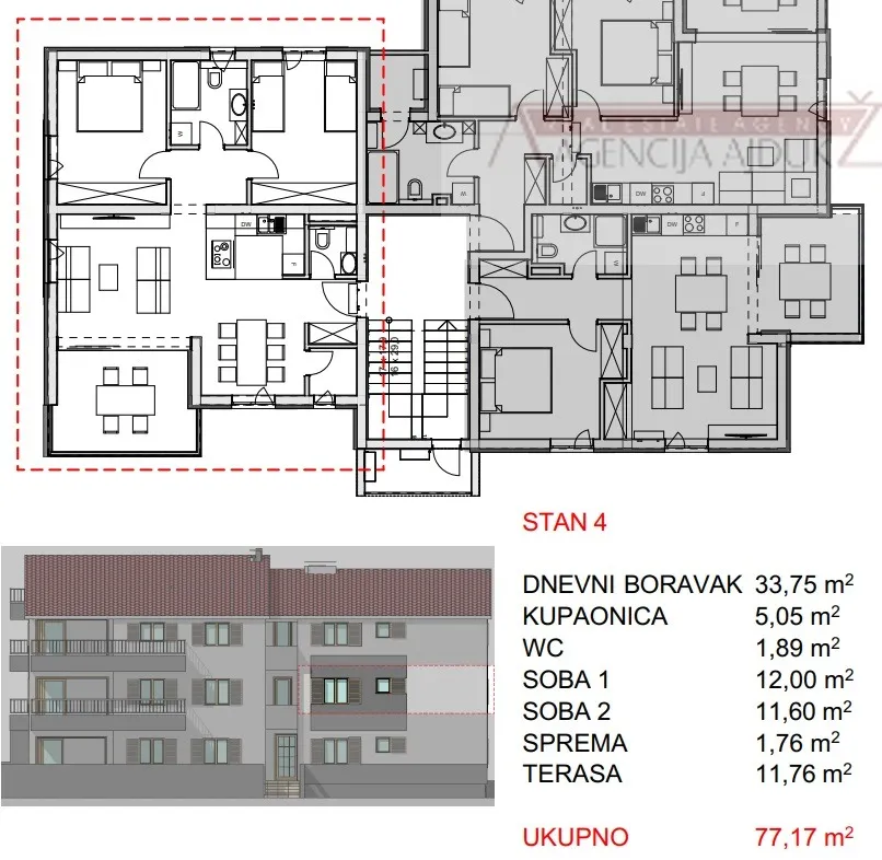 hvar vrboska novogradnja 79,17 m2 dvosoban - novo - ekskluzivna prodaja - slika 14