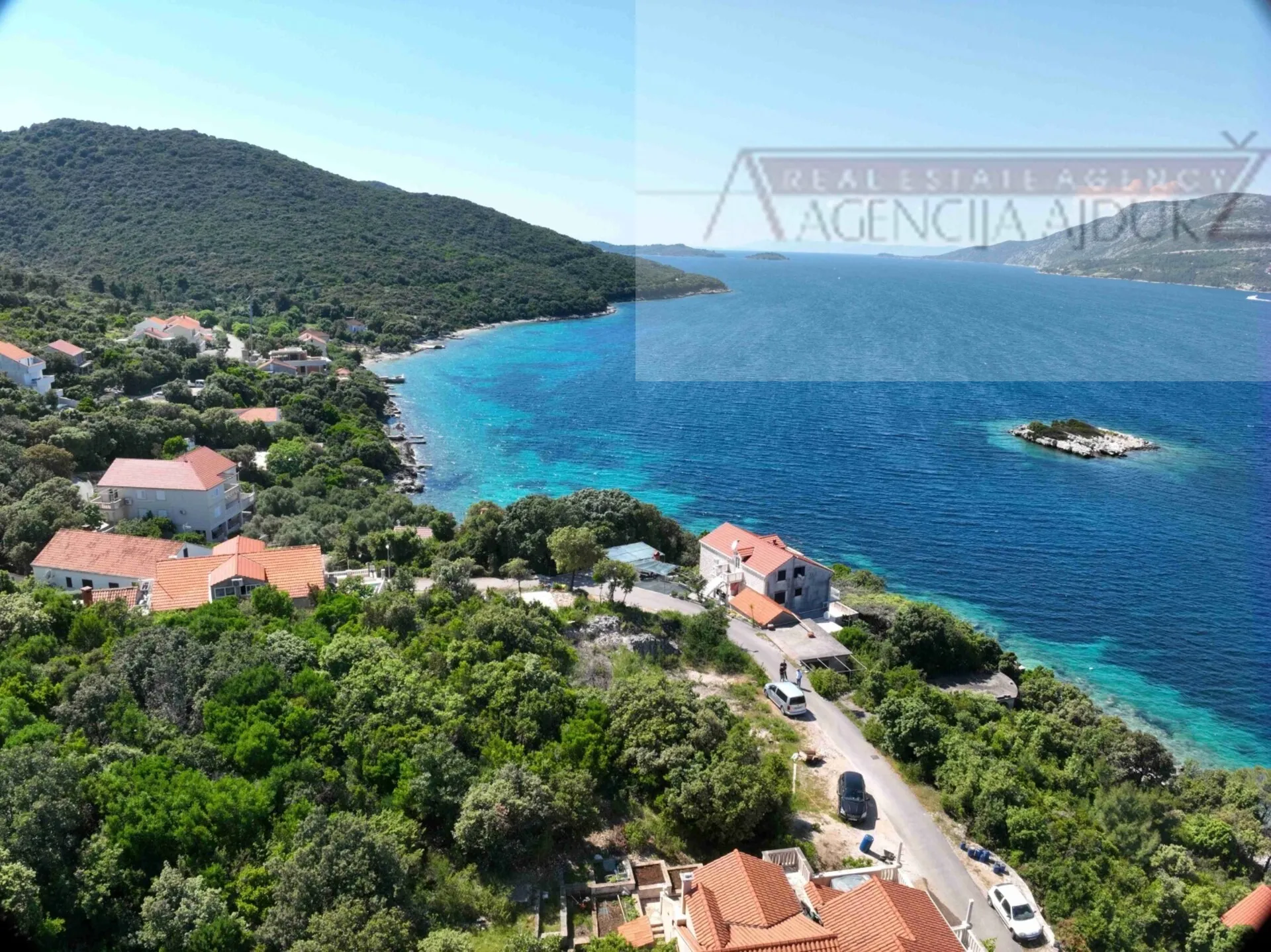 Korčula Žrnovo građevinsko zemljište 582 m2 + dozvola - 40m od mora! - Žrnovo, Korčula