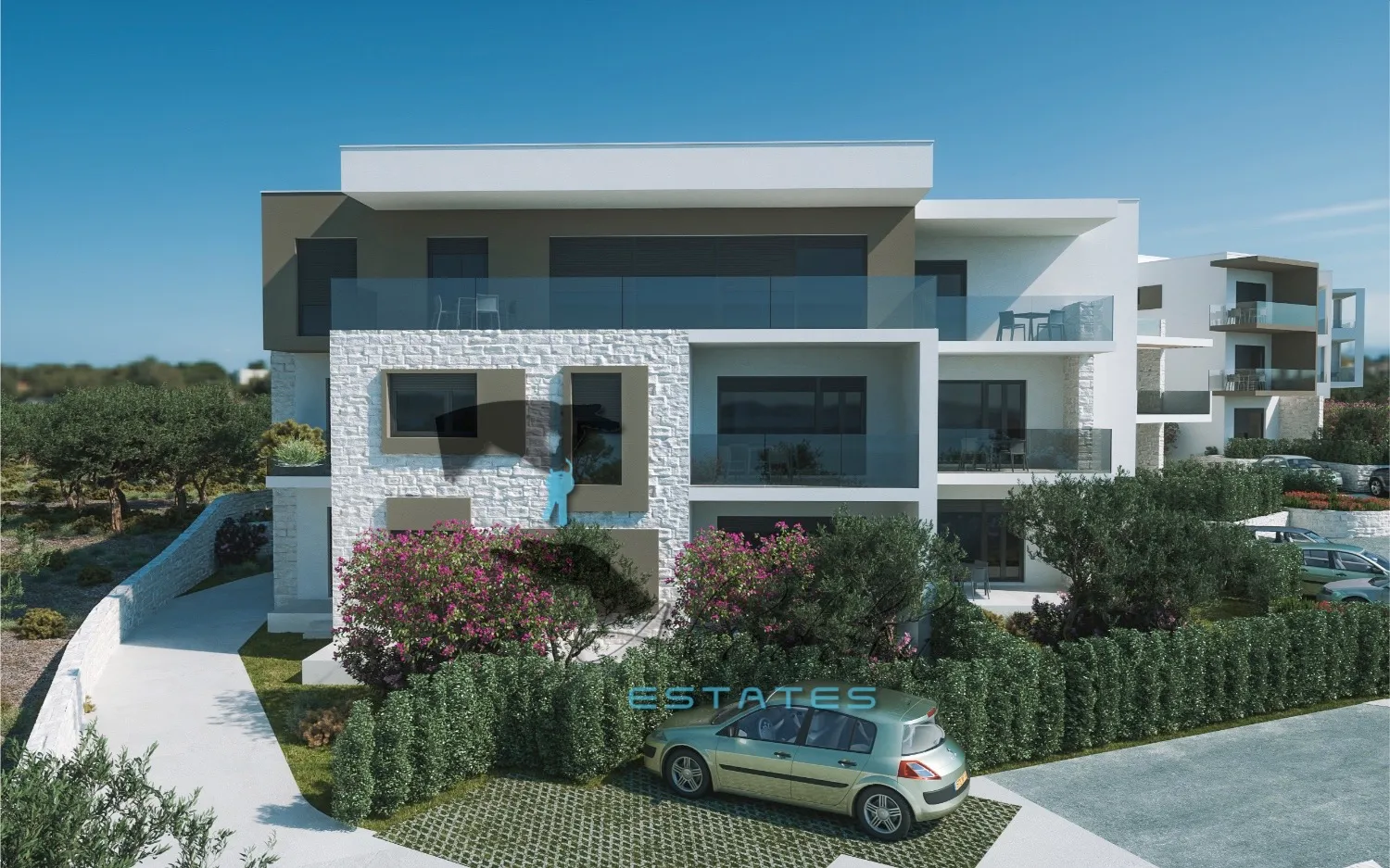 brodarica, moderan stan blizu plaže, novogradnja, pogled, 66 m2 - slika 10