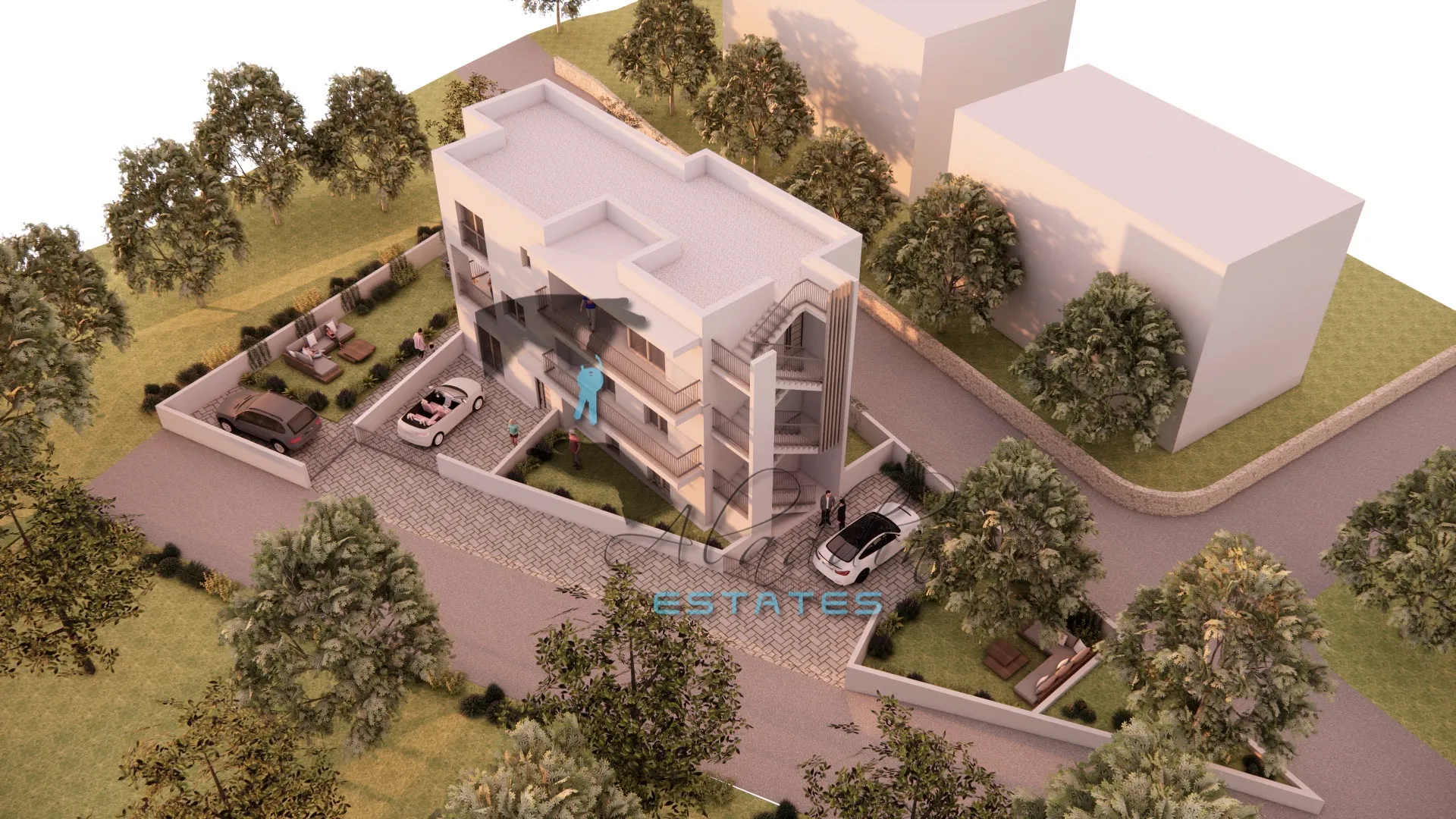 seget vranjica, raskošni trosobni stan u izgradnji, prizemlje, vrt, 110 m2 - slika 12