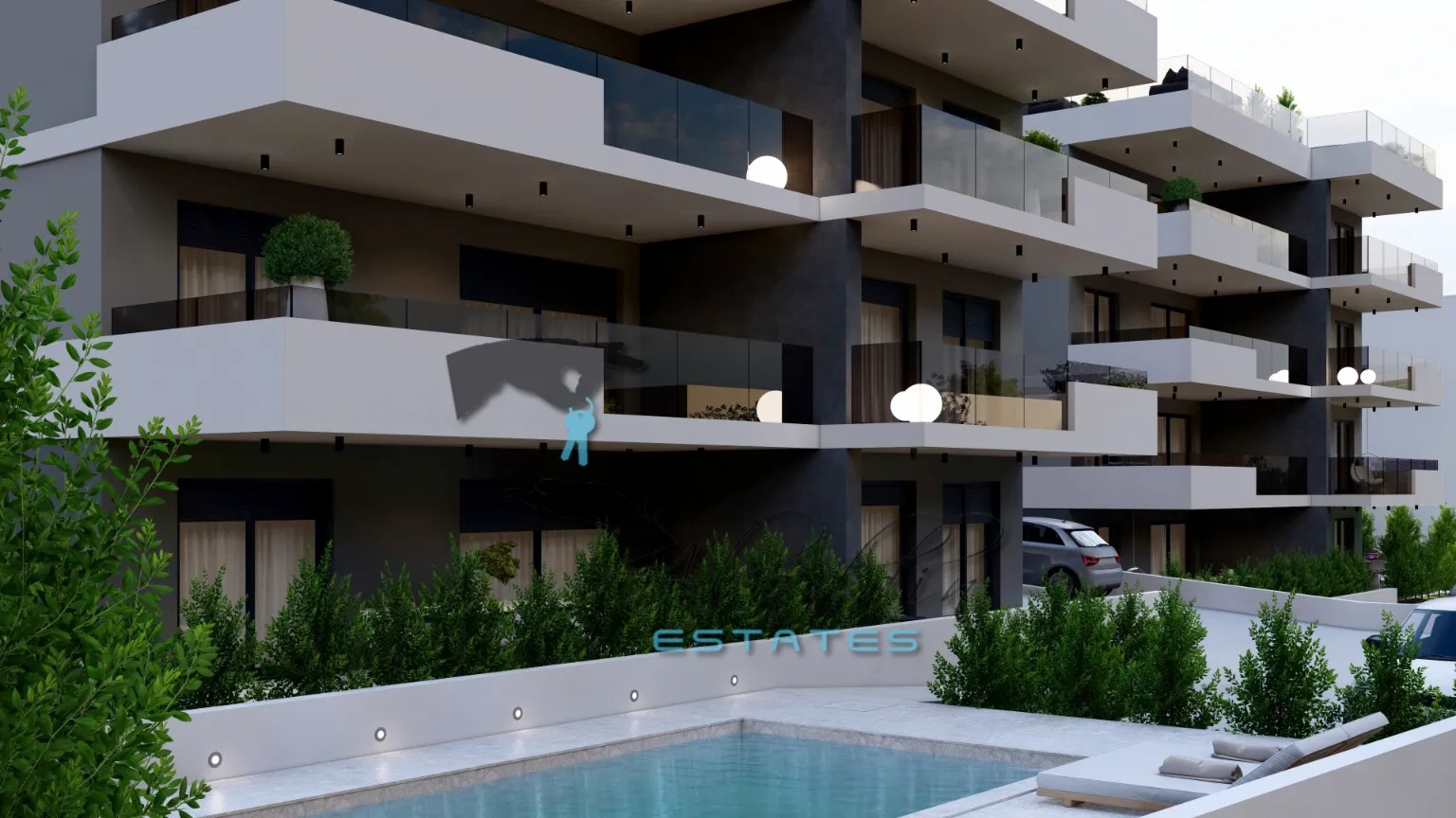 okrug gornji, moderan stan u novogradnji, prvi kat, bazen, 65 m2 - slika 7