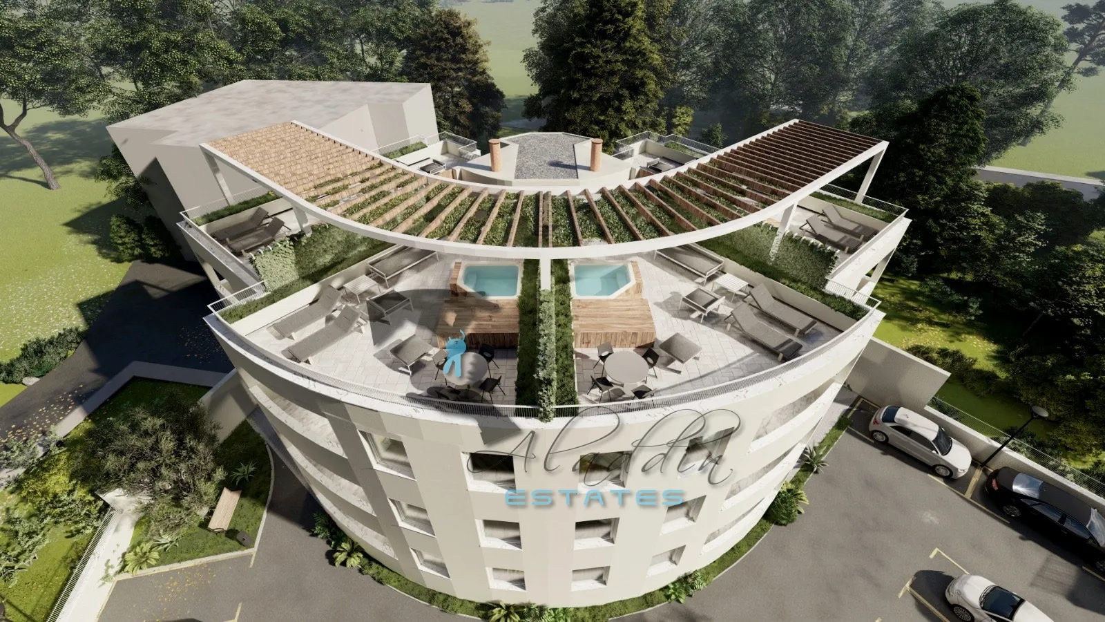 žaborić, moderan stan s krovnom terasom i pogledom na more, 91 m2 - slika 1