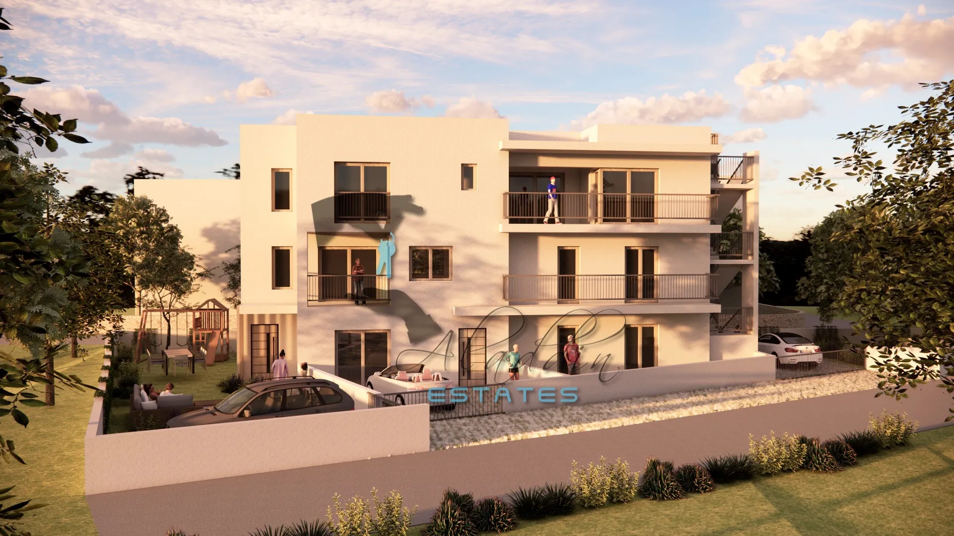 Seget Vranjica, raskošni trosobni stan u izgradnji, prizemlje, vrt, 110 m2 - Seget Vranjica, Seget