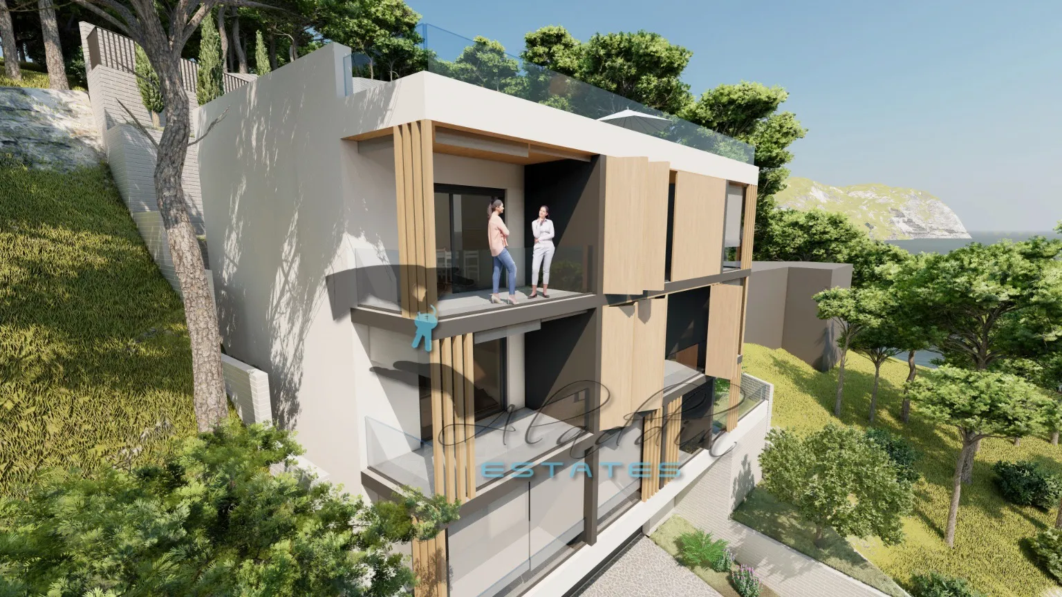mimice, iznimno zemljište do mora s idejnim projektom, 488 m2 - slika 6