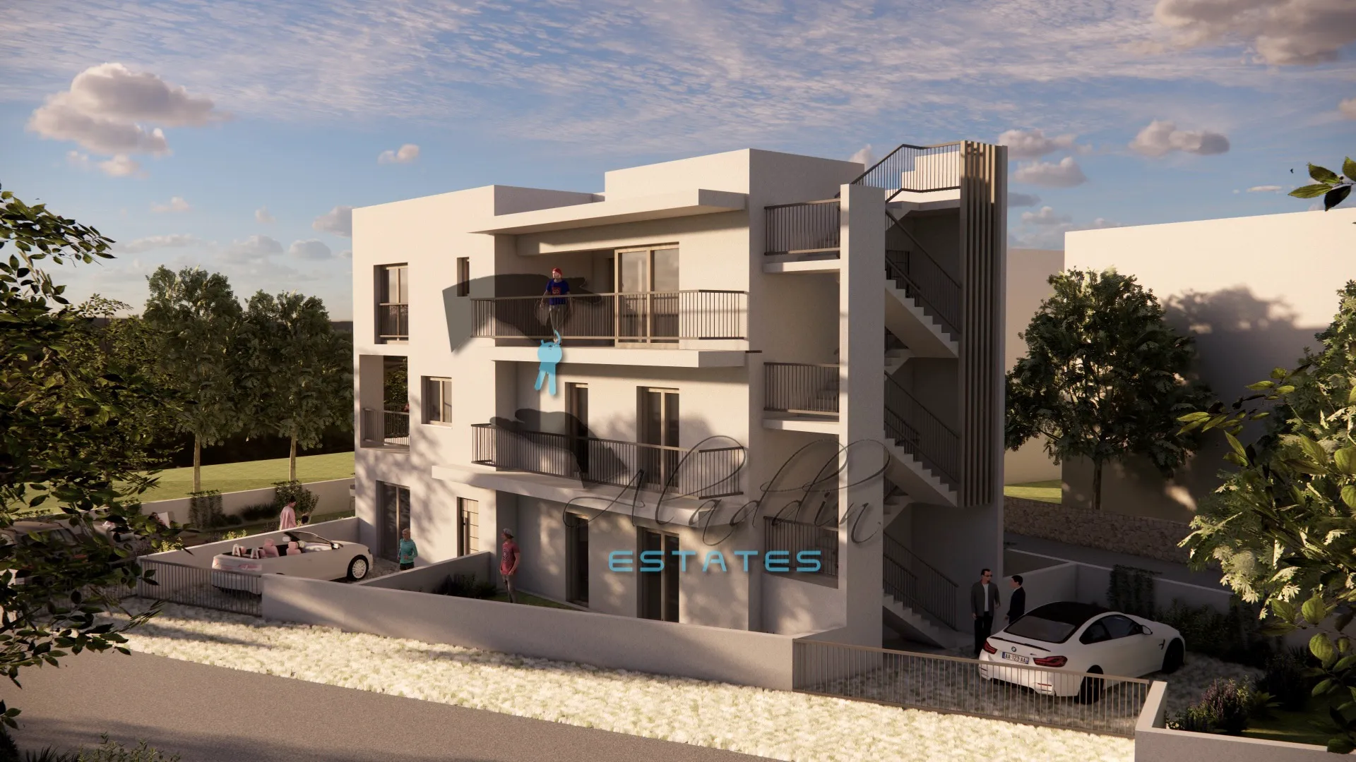 seget vranjica, raskošni trosobni stan u izgradnji, prizemlje, vrt, 110 m2 - slika 2