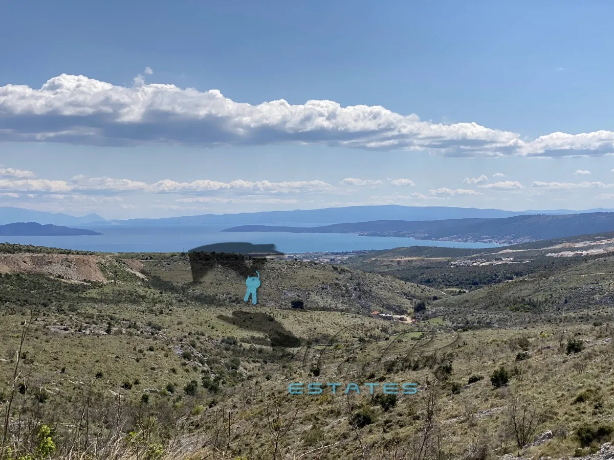 Plano, jedinstvena građevinska čestice s nenadmašnim pogledom na more, 9.583 m2 - Plano, Trogir