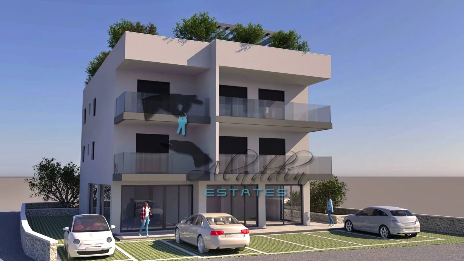 Okrug Gornji, odličan poslovni prostor u novogradnji, 86 m2 - Okrug Gornji, Okrug