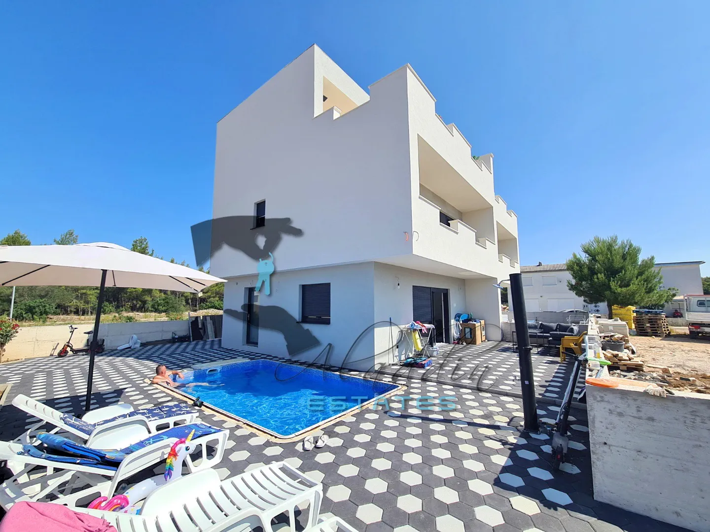 vodice, dvije luksuzne dvojne kuće za odmor u novogradnji, 319 m2 - slika 10