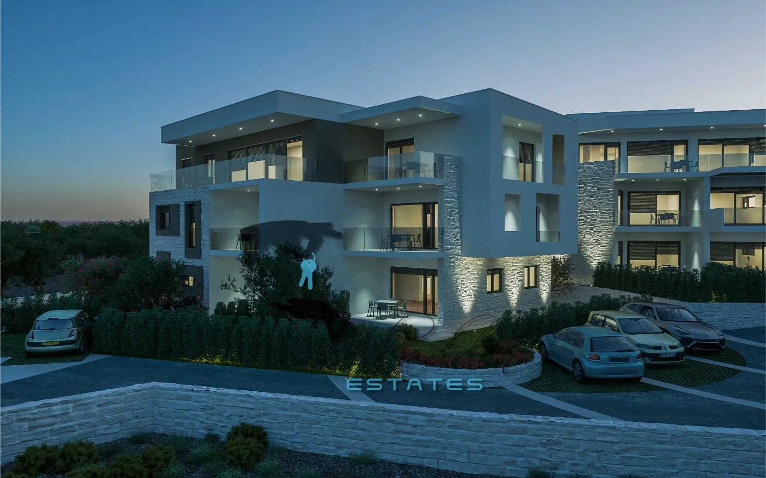 Brodarica, moderan stan blizu plaže, novogradnja, pogled, 102 m2 - Šibenik